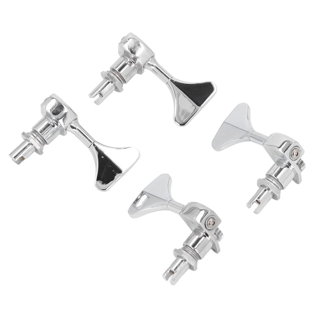 2R 2L Bass Guitar Tuning Peg Zinc Alloy 20:1 Gear Ratio Open 4 String Bass Machine Head Set