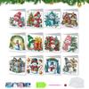 12pcs DIY Diamond Art Greeting Cards Xmas Designs Diamond Art Handmade Cards for Christmas Birthdays Thanksgiving and Holidays