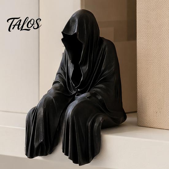 Faceless Shadow Statue, Abstract Dark Art Craft, 3D Printed Home Office Desk Decor, Mysterious Silhouette Sculpture for Shelf or Mantel