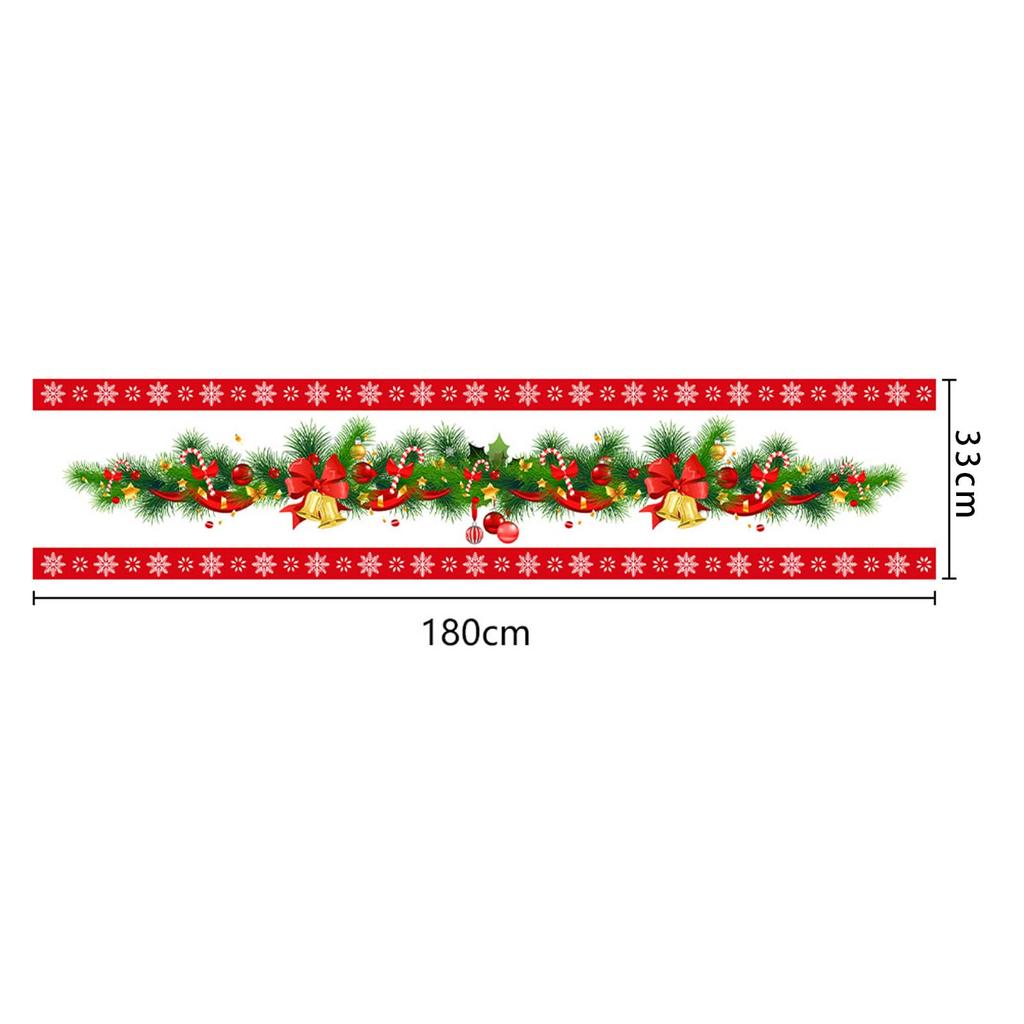 1 Pc Christmas Table Runner Reusable Table Cloth Creative Christmas Table Flags Printed Flags for Anniversary Banquet Festival
