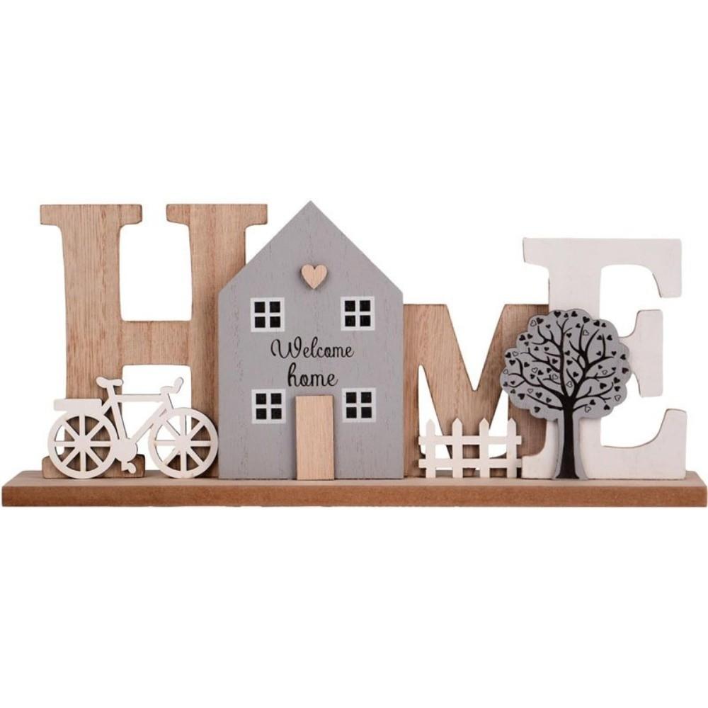 Holz HOME Ornament Einfaches Design Holzbuchstabenbrett Modische Holzhandwerkskunst Hochzeitsdekoration