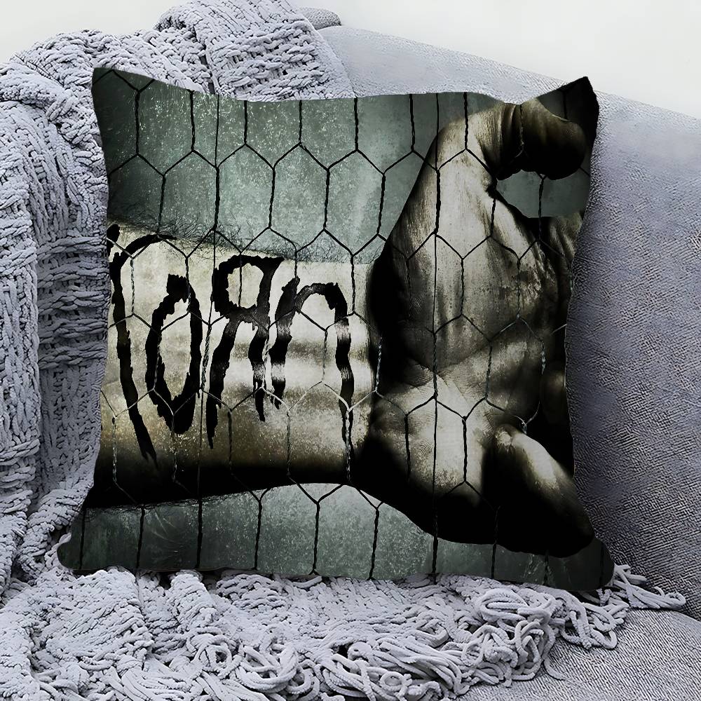 Rock Band K-Korn Decorative Room Aesthetics Pillow Case Home Decor Bedroom Sofa Bed Couch Pillow Cover 45x45