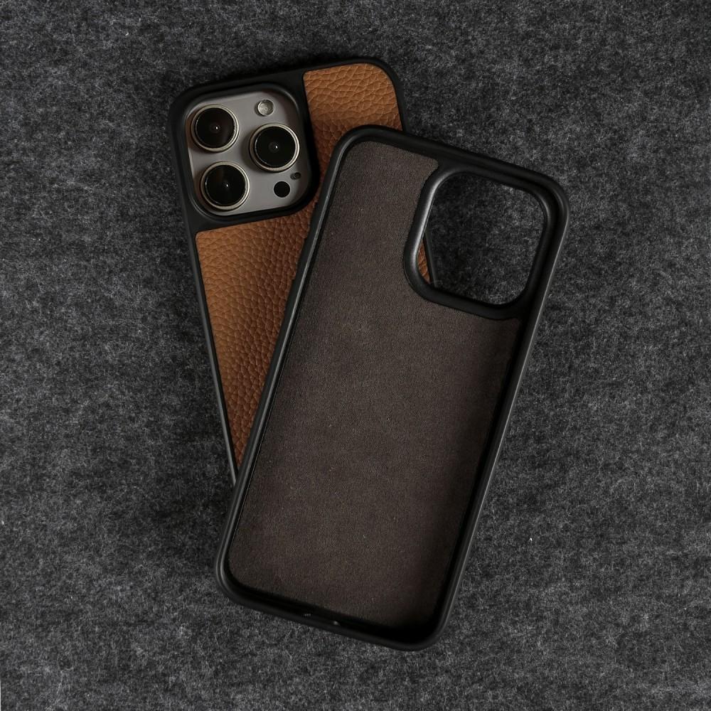 Premium Genuine Leather Case For Iphone 16 Pro Max 15 14 13 12 11 Phone Cases Full Coverage Shell Back Protective Coque Capa