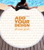 3D Printed Round Beach Towel Microfiber Fringe Round Blanket Bath Towel Beach Towel Fruit Series