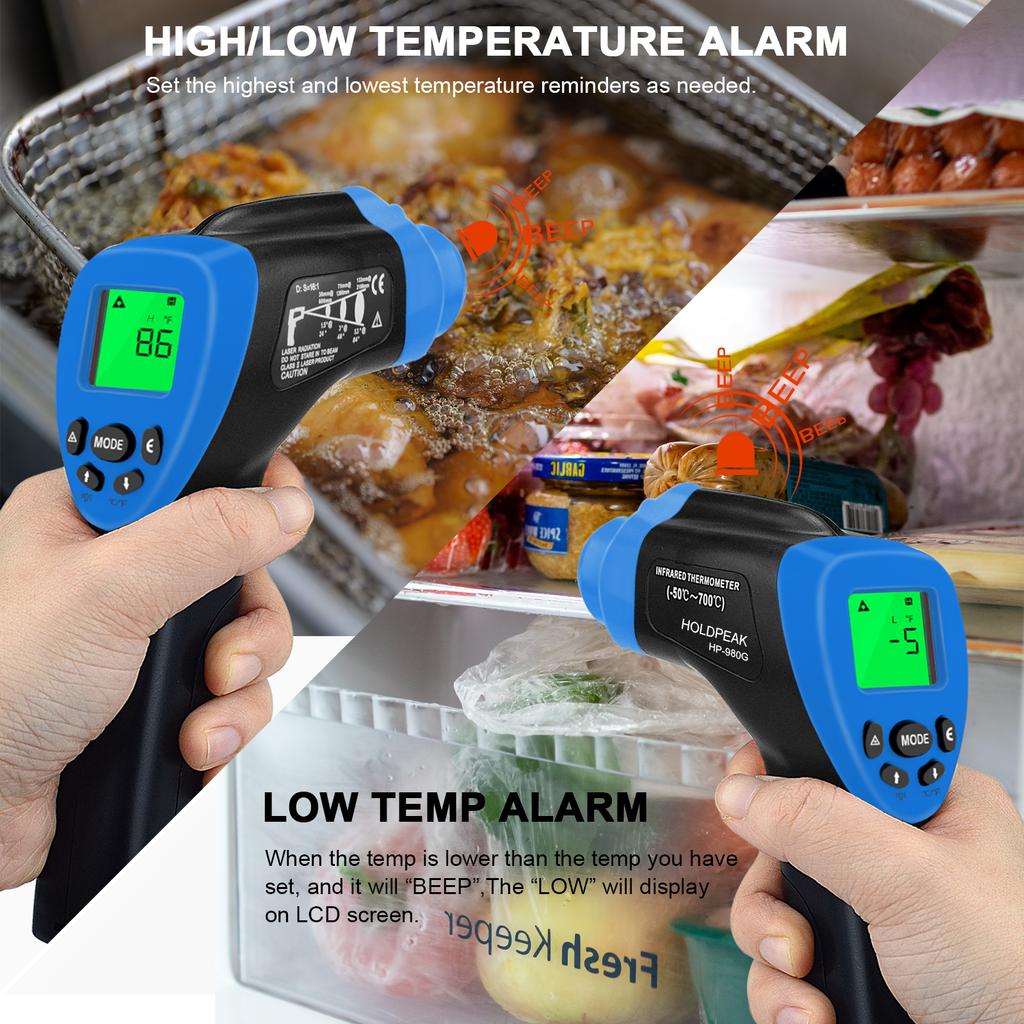 No-contact Infrared Thermometer Digital Thermal Imager , High Accuracy Industry Pyrometer Humidity Ambient Meter