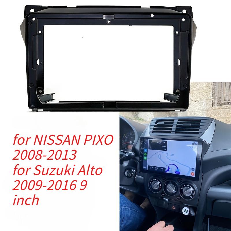 9 Inch Car Frame Fascia Adapter for Suzuki Alto 2009-2016 9inch Android Radio Dash Fitting Panel Frame Kit Cable