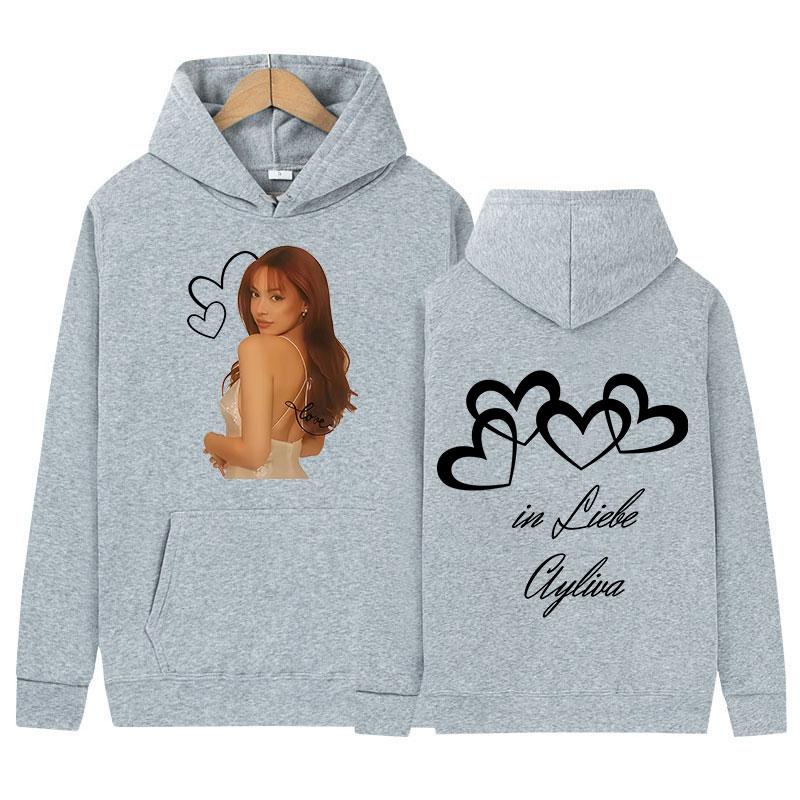 Singer Die Ayliva Tour New Hoodie Men Women Casual Fashion Oversized Sweatshirt Retro Long Sleeve Fashion Hooded Streetwear