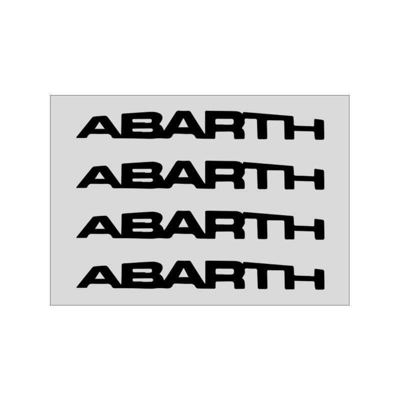 HIUWL1 4P/Set Car Door Sticker Scratches Resistant Cover Auto Handle Stickers Emblem For Abbas Abarth Punto 124/125/500 Stilo Ducato