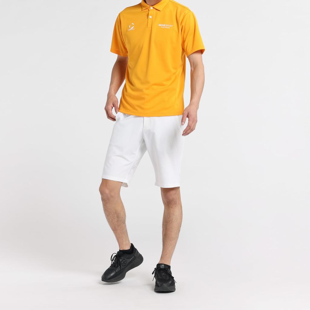 Move Sports Descente Short Sleeve Polo Perfect for and YO00 Men's Shirt, Moisture-Wicking, Quick-Drying, Training, Running, Walking, (ST5SHS05M)