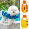 Adjustable Dog Swim Vest Life Jacket with Chin Float, Straps, Rescue Handle, High Small Buoyancy Pet Floating for Medium Large Dogs Straps