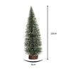 10-30CM Christmas Decoration Christmas Tree Pine Tree with Wooden Base for Home Decor Xmas Party New  New   Ornament