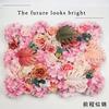 Artificial Flower Flower Wall Three-dimensional Background Wall Wedding Decoration Rose Silk Cloth Modern Home Decoration Part