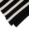 VERNO [Casual] Stripe Half Zip-Up Knit Black