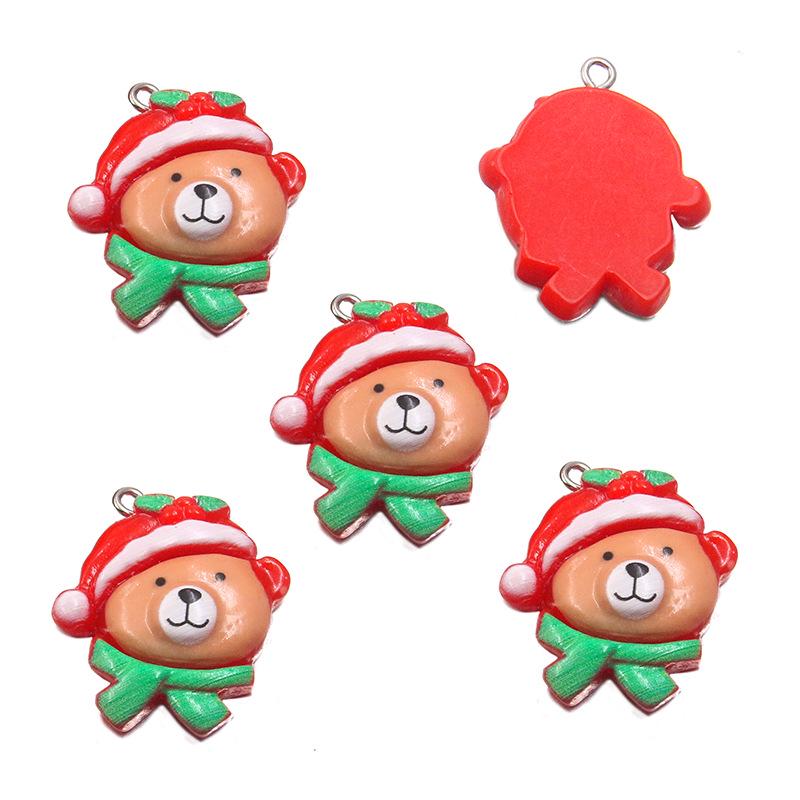 DIY Cartoon Christmas Resin Ornaments: Santa, Snowman & Reindeer Charms