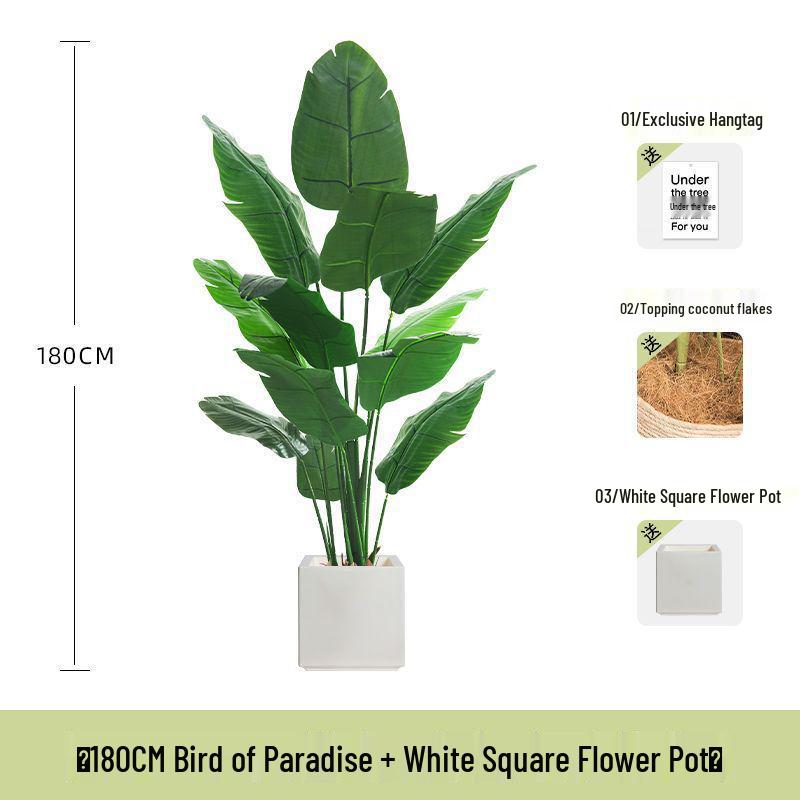 Bird of Paradise Indoor Artificial Floor Plant - Luxurious Bionic Greenery Decor for Living Room
