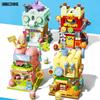 Areax Spongebob Squarepants Building Blocks Street View Series Puzzle Assembly Model Toys Male And Female Birthday Gifts