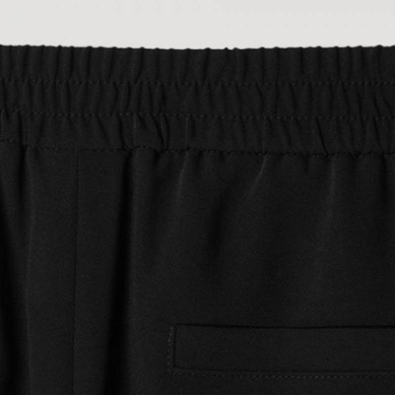 [She S miSS] Banding Strap Straight Fit pantS SwwSlp22110 Bk