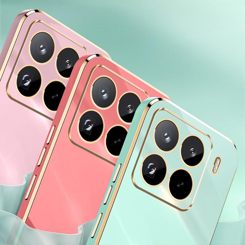 XINLI For Xiaomi 15 Pro Case TPU Phone Cover with Electroplating Frame