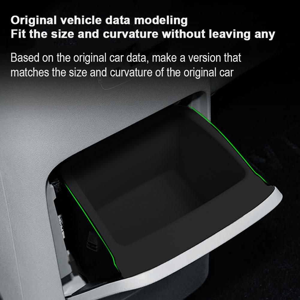 Per 2026 Leapmotor B10 Scatola Bracciolo Posteriore in Silicone Scatola Portaoggetti Organizer Console Accessori Auto Centrale Nero V1R4