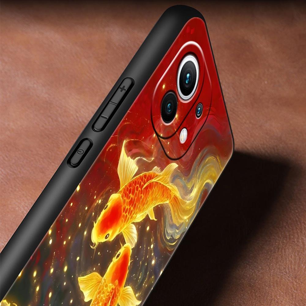 Goldfish Swimming Phone Case Cover for Xiaomi Mi 17 Pro Max 15 14 13 12 11 Ultra 15T 14T 13T 12T 11T Pro Lite Soft TPU Shell Bag