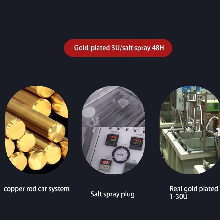 Mixed D-Sub Connector 30Amp - 9W4 Male/Female 5+4 Pin Power Mixed Contact PCB Mount Lock for Stability