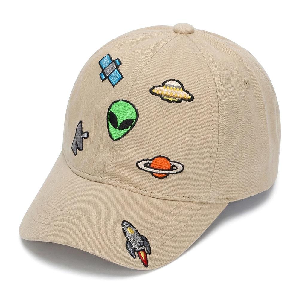 

Cotton Kids Baseball Cap Embroidery Space Spring Summer Children Hats for Girls Boys Accessories Kids Sun Hat Child Cap 2-6Y 52-54CM хакі