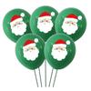 Gifts Santa Claus Latex Print flag Christmas balloon Xmas Decoration Banner
