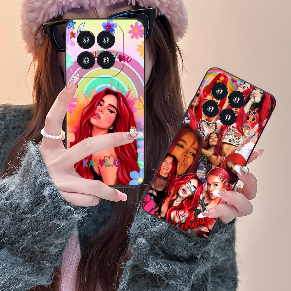 Karol G Latino Mobile Cell Phone Case for Xiaomi 15 14 13 12 Mi 11 T Ultra Lite Pro S X 5G Colorful Printing Cover Pretty Cover