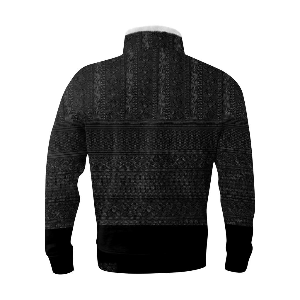 Vår og høst menns stående krage genser er utendørs uformelle gensere topper