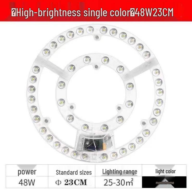 LED Eye Protection Ceiling Light Panel, Bright Magnetic Round Light for Bedroom and Living Room