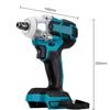 18V 520Nm Brushless Cordless Electric Impact Wrench 1/2 Inch Wrench Screwdriver Power Tools Compatible for Makita 18V Battery