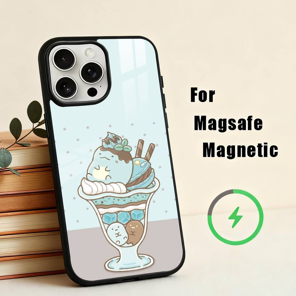 S-Sumikko Anime G-Gurashi-I  Phone Case For iPhone17,16,15,14,13,12,11 Plus,For Magnetic Wireless Charge Cover