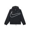 Pro kolekcijos logotipas Spausdinti Treniruočių Hoodis Moteriški hoodies Juodi DA0955-010