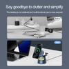 5 In 1 Magnetic Wireless Charger Stand Speaker Night Light Fast Charging Station For Magsafe iPhone 16 15 14 Apple Watch Airpods