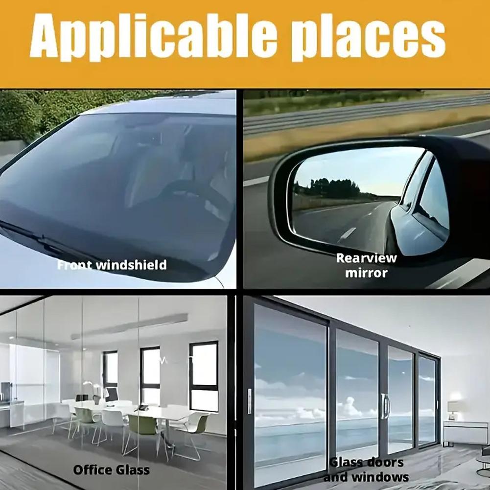 Car Glass Polish Coating Kit For Windshield Oil Film Removal Paste Effective Repair Compound Car Windscreen Mirror & Shower Door