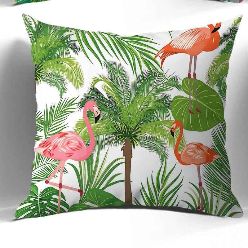 1/4pcs Tropical Flamingo Throw Pillow Covers Summer Hawaiian Style Cushion Cases for Home Sofa Decor Cushion Cover
