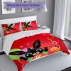 3pcs Bing Pattern Bedding Set Duvet Cover Set Includes Duvet Cover &pillowcases, Perfect All Season Bedroom Decoration & Gift
