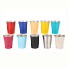 Stainless Steel Cups 350ml (5 Pack) Children Adult Stainless Steel Coffee Cups Stackable Durable Metal Drinking Glasses for Home Party Camping Outdoor