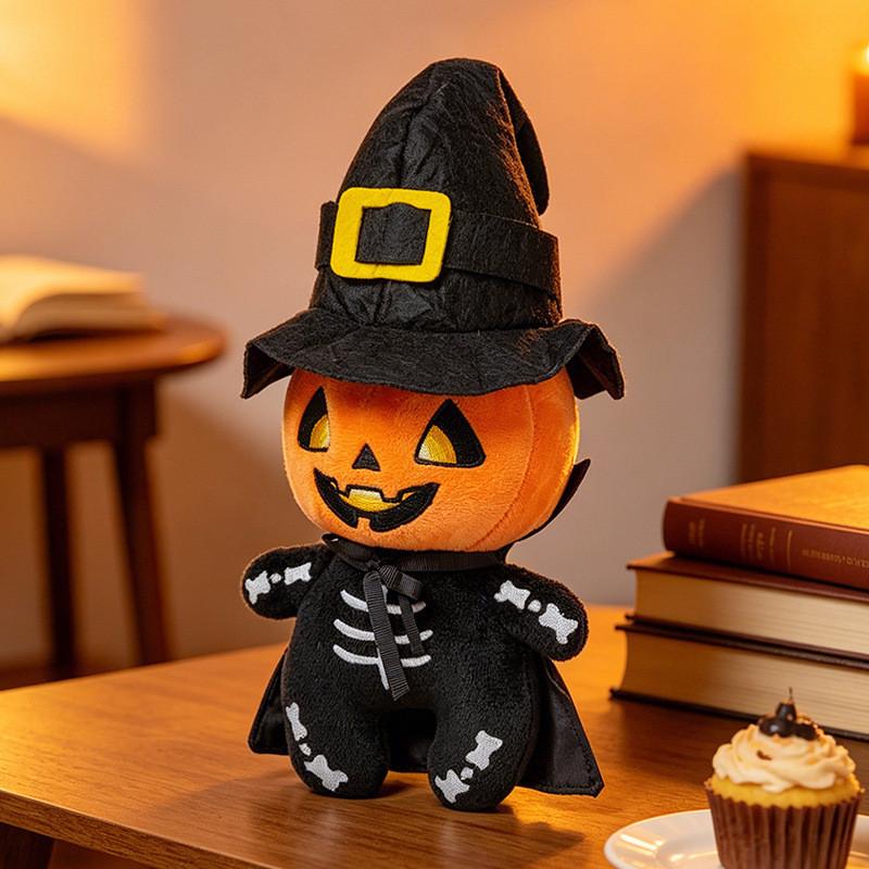 Halloween Geist Kürbis Plüschtier für festliche Dekoration und Süßes oder Saures
