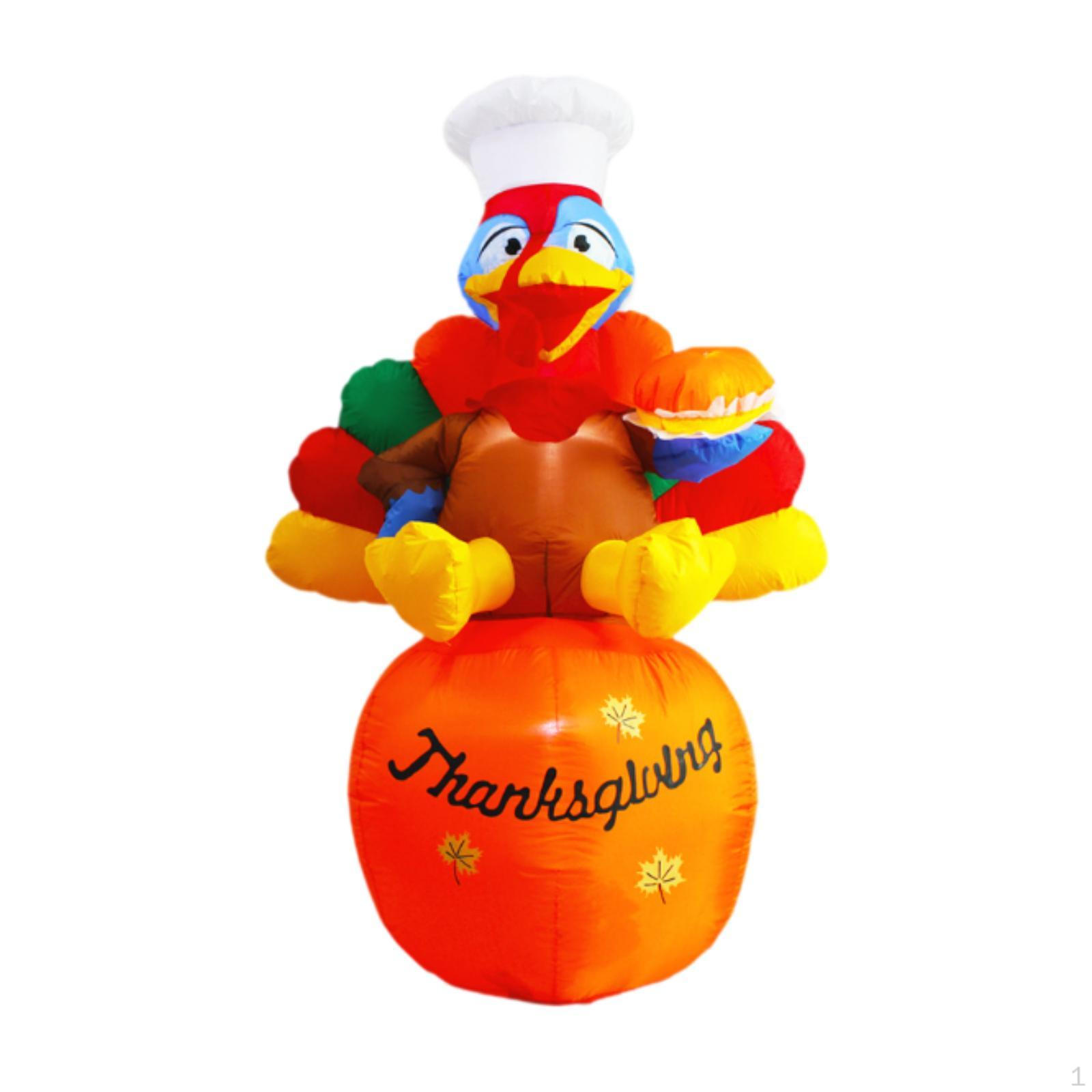 

Надувная индейка на День благодарения со встроенными светодиодными лампами для улицы