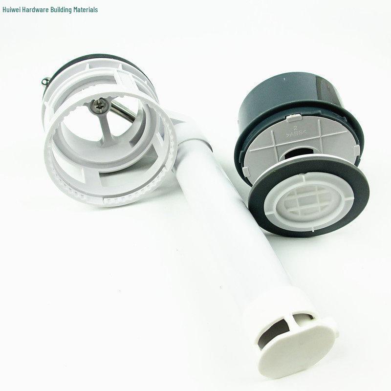 Vintage One-Piece Toilet with Side Flush Pull Chain and Valve Set