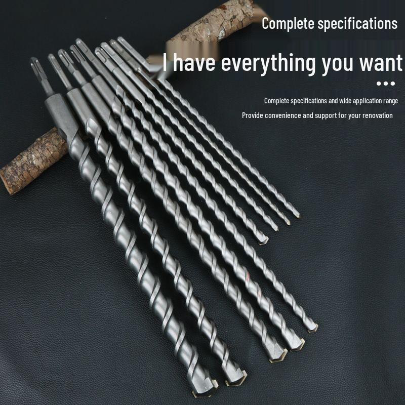 Extended Electric Hammer Drill Bit, Square & Round Shank, for Concrete Piercing - Available in 500mm to 2m Lengths