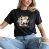 Year of The Horse 2026 TShirt Retro Cherry Blossom Lunar New Year Tee Ropa Mujer Festival Graphic Oneck Tee Clothes for Women