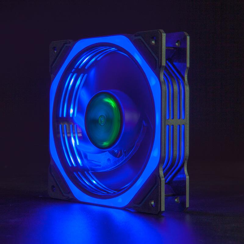 

12CM Silent RGB Double-Sided Starlight Spider Cooling Fan with 16-LEDs