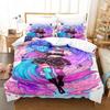 3D Anime Sexy Girls Silvervale VTuber Bedding Set Single Twin Full Queen King Size Bed Set Adult Kid Bedroom Duvet cover Sets