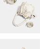 Viney Woven Handle Bucket Bag for Women, Sweet and Versatile Commuting Tote Crossbody Bag