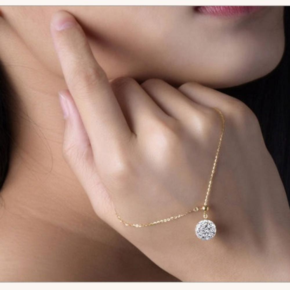 925 Sterling Silver Fashion Classic Shambhala Ball Zircon Pendant Necklace Birthday Party Anniversary Gift