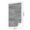 Colorful Bricks Wallpaper with 3D Effect for Living Room and Bedroom 50x1000