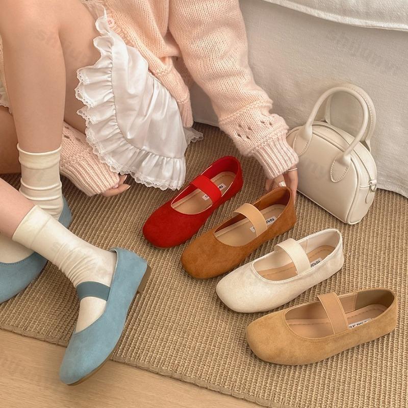 Fashion Lightweight Breathable Retro Ballet Style Flat Sole Shallow Mouth Single Shoes Women's 2025 New Spring Versatile Mary Jane Shoes