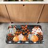 1PC Decorative Pumpkins Kitchen Rug Non-Slip Door Mat Pop Design Bathroom Rug Bath Mat Carpet for Home Sink Laundry Decor